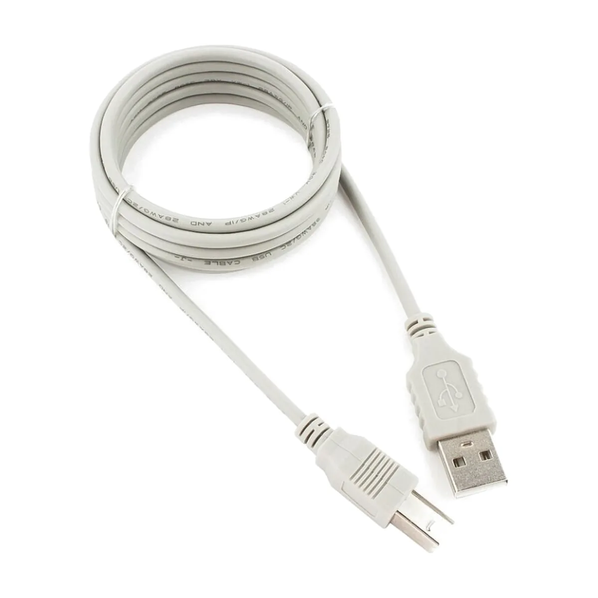 Кабель Gembird USB 2.0 PRO для соед. 1.8м AM/BM позол.конт., фер.кол., пакет