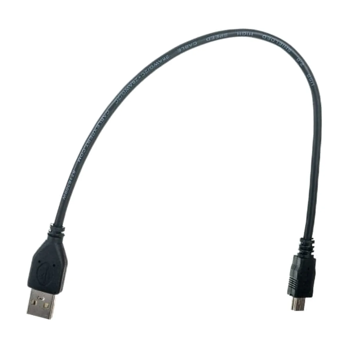 Кабель Gembird USB 2.0 PRO для соед. 0,3м AM/miniBM позол.конт., черный