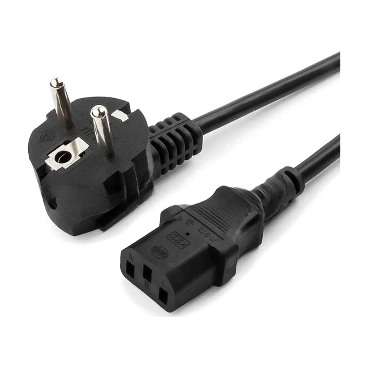 Кабель питания Cord Power Gembird/Cablexpert 1.8м, Schuko- C13, 6А, черный, с зазем.