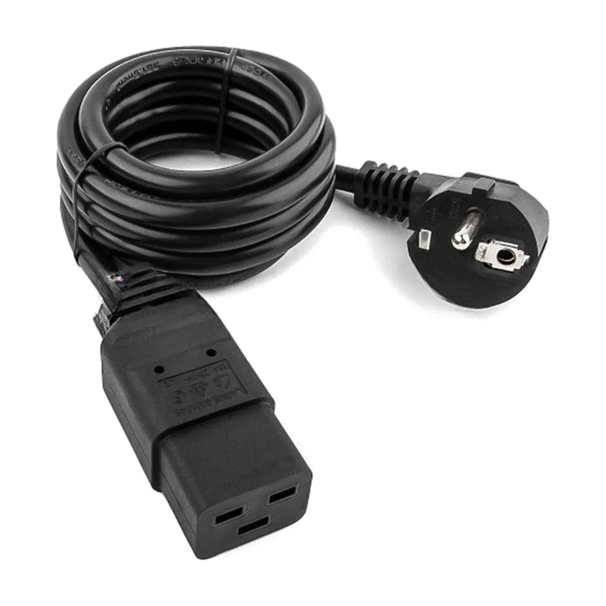 Кабель питания для UPC Gembird/Cablexpert, 1.8м, Schuko-С19, 16А, черный, с заземлением