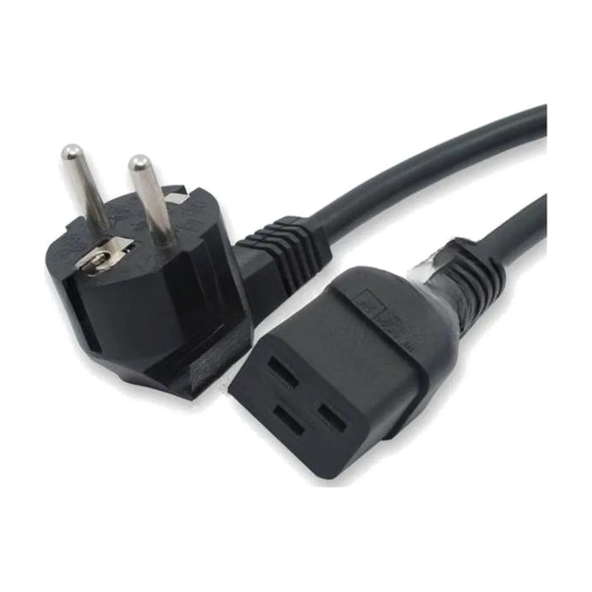 Кабель питания Hyperline PWC-IEC19-SHM-1.8-BK (Shucko+C19) (3x1.5), 1.8м
