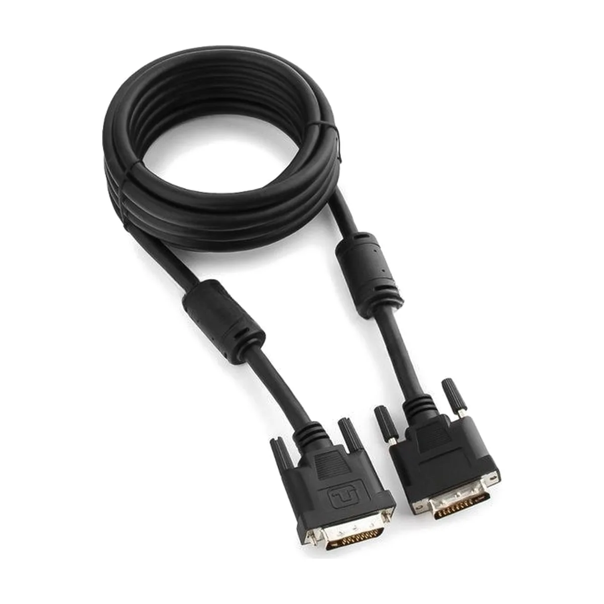 Кабель DVI-D dual link Gembird/Cablexpert, 25M/25M, 3.0м, черный, экран, феррит.кольца, пакет