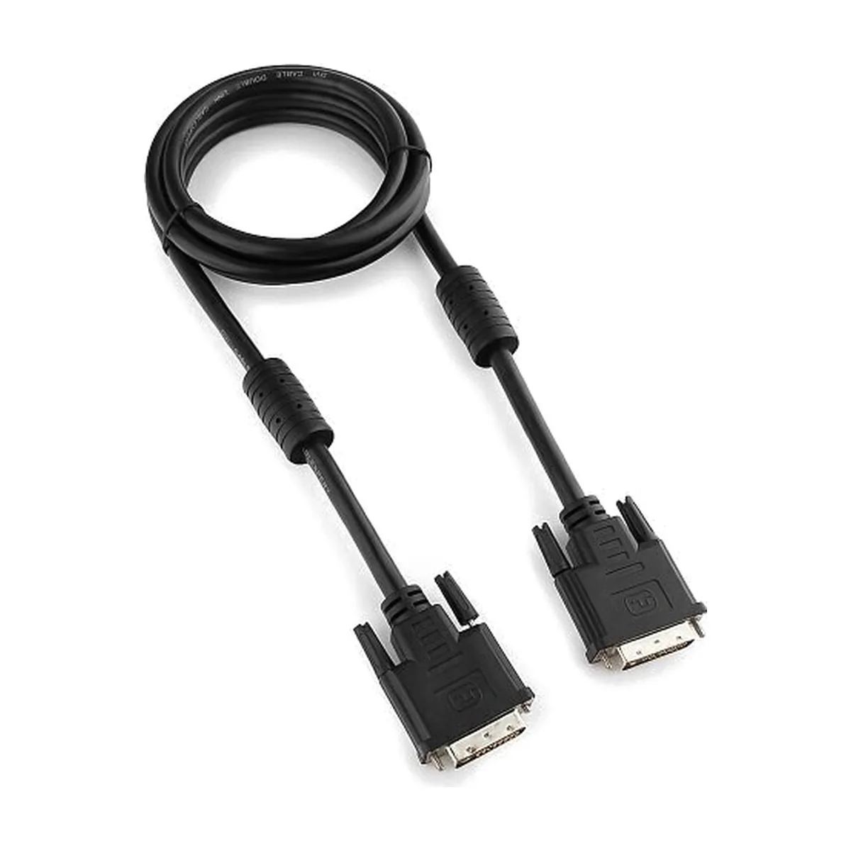 Кабель DVI-D dual link Gembird/Cablexpert, 25M/25M, 1.8м, черный, экран, феррит.кольца, пакет