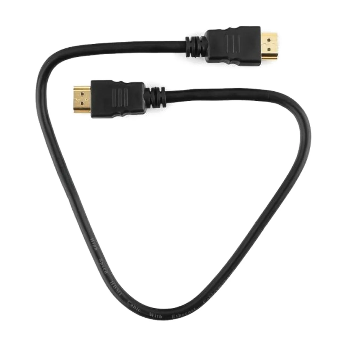 Кабель Cablexpert HDMI CC-HDMI4-0.5M, 19M/19M, v2.0, медь, позол.разъемы, экран, 0.5м, черный, пак