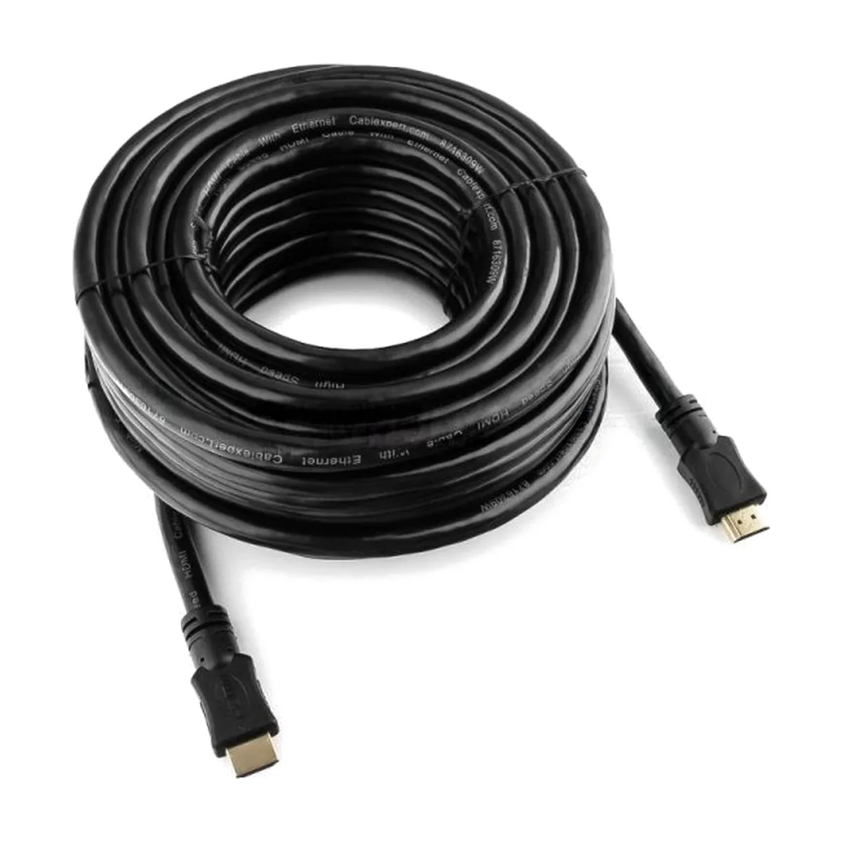 Кабель Cablexpert HDMI CC-HDMI4-15M, 19M/19M, v2.0, медь, позол.разъемы, экран, 15м, черный, пакет