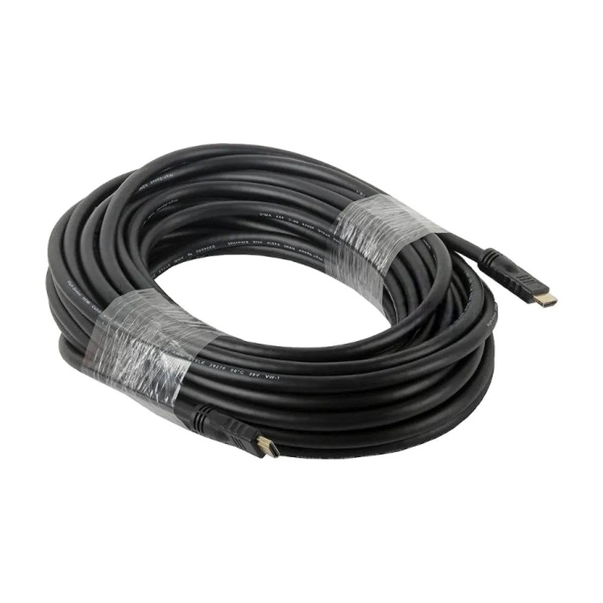 Кабель Cablexpert HDMI CC-HDMI4-20M, 19M/19M, v2.0, медь, позол.разъемы, экран, 20м, черный, пакет