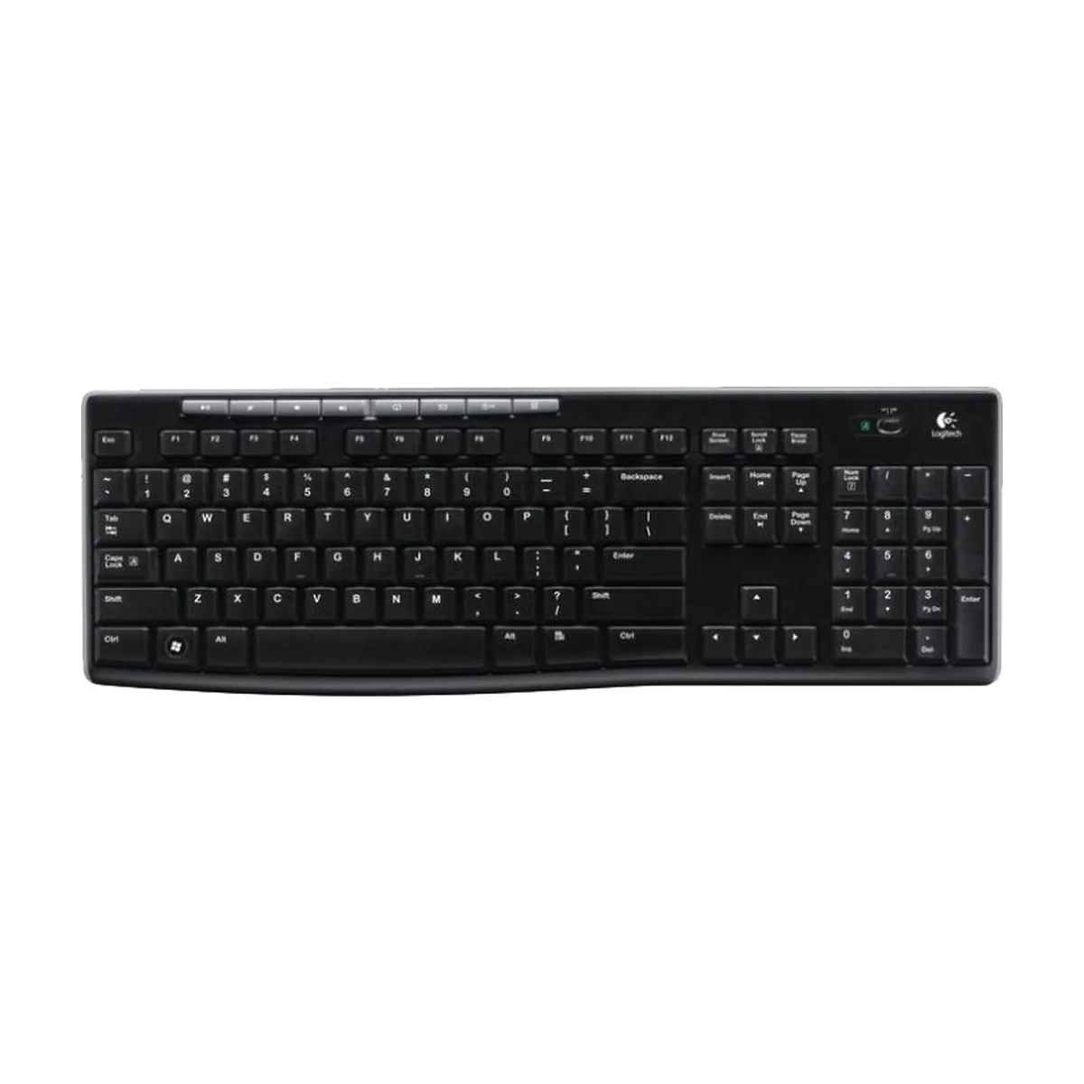 Комплект клавиатура+мышь Logitech MK270 беспроводной, USB, 1000 DPI, чёрный