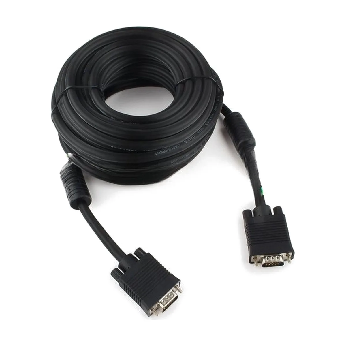 Кабель Gembird/Cablexpert VGA Premium, 15M/15M, 10м, черный, тройной экран, феррит.кольца