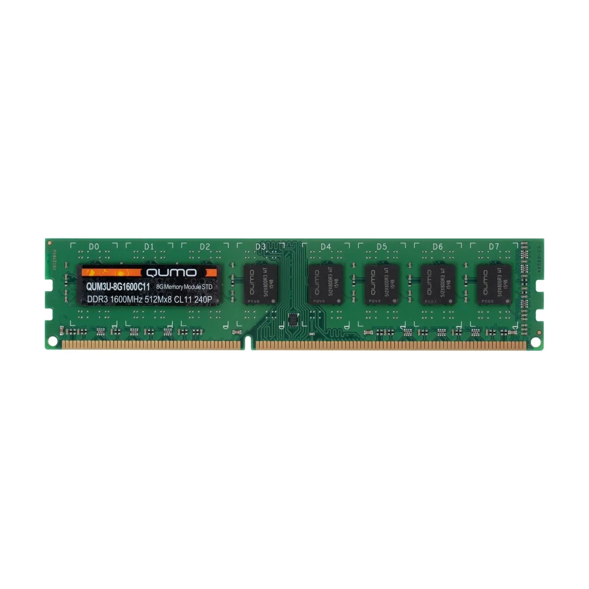 Оперативная память Qumo, DDR3L, 8GB (1x8GB), DIMM, 1600MHz, CL11