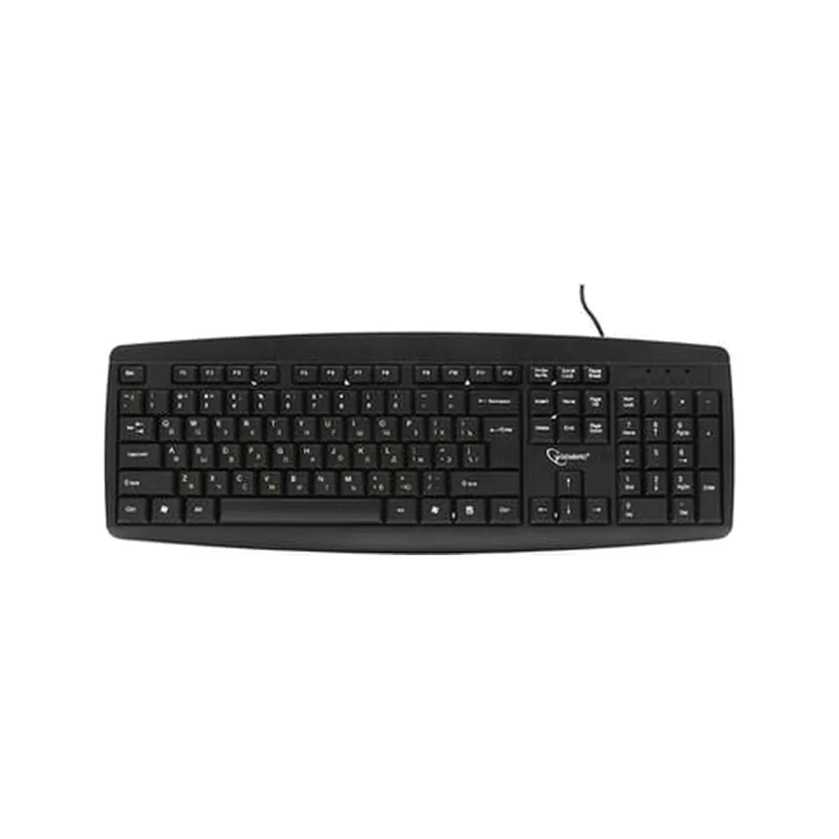 Клавиатура проводная Gembird KB-8351U-BL, USB, черный