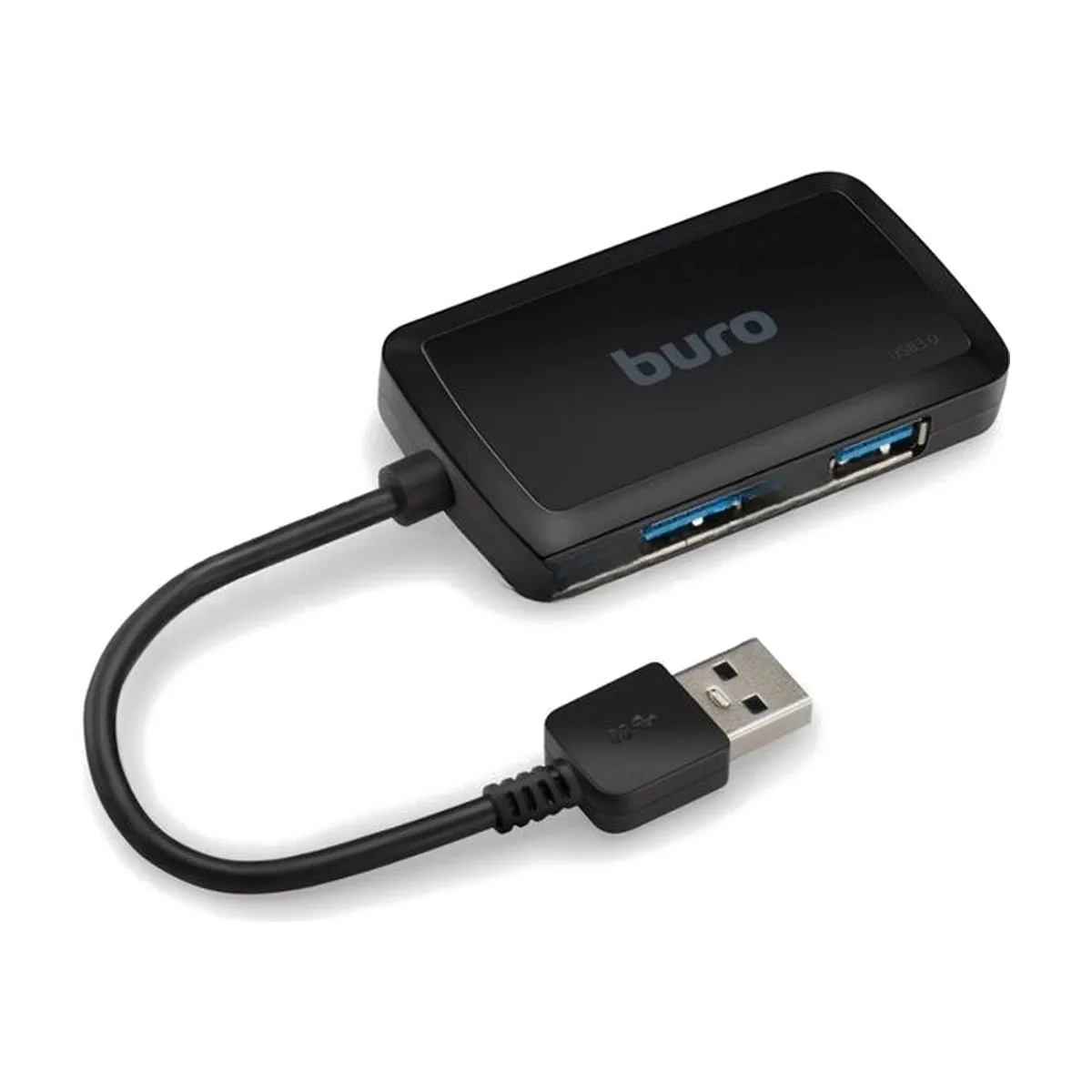 USB-концентратор Buro BU-HUB4-U3.0-S, USB 3.0, USB 4 порта, USB