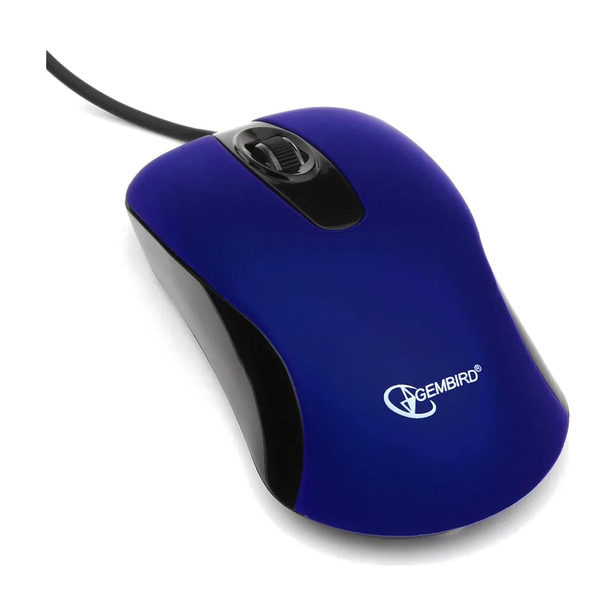 Мышь проводная Gembird MOP-400-B синий, 1000 dpi, USB, кнопки - 3