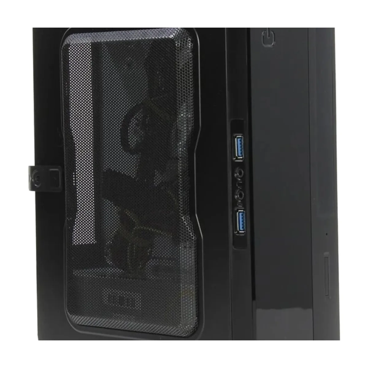 Компьютерный корпус Powerman EQ101BK slim ATX 200W Black 6117857 (8см Fan, 2* USB 3.0, Audio, PM-200ATX-PRO APFC)