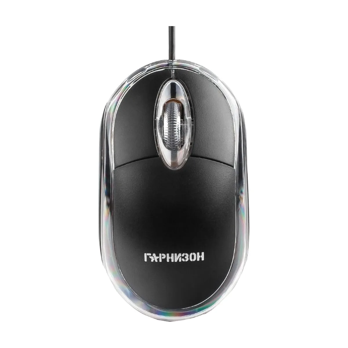 Мышь проводная Гарнизон GM-100 черный, 1000 dpi, USB, кнопки - 3
