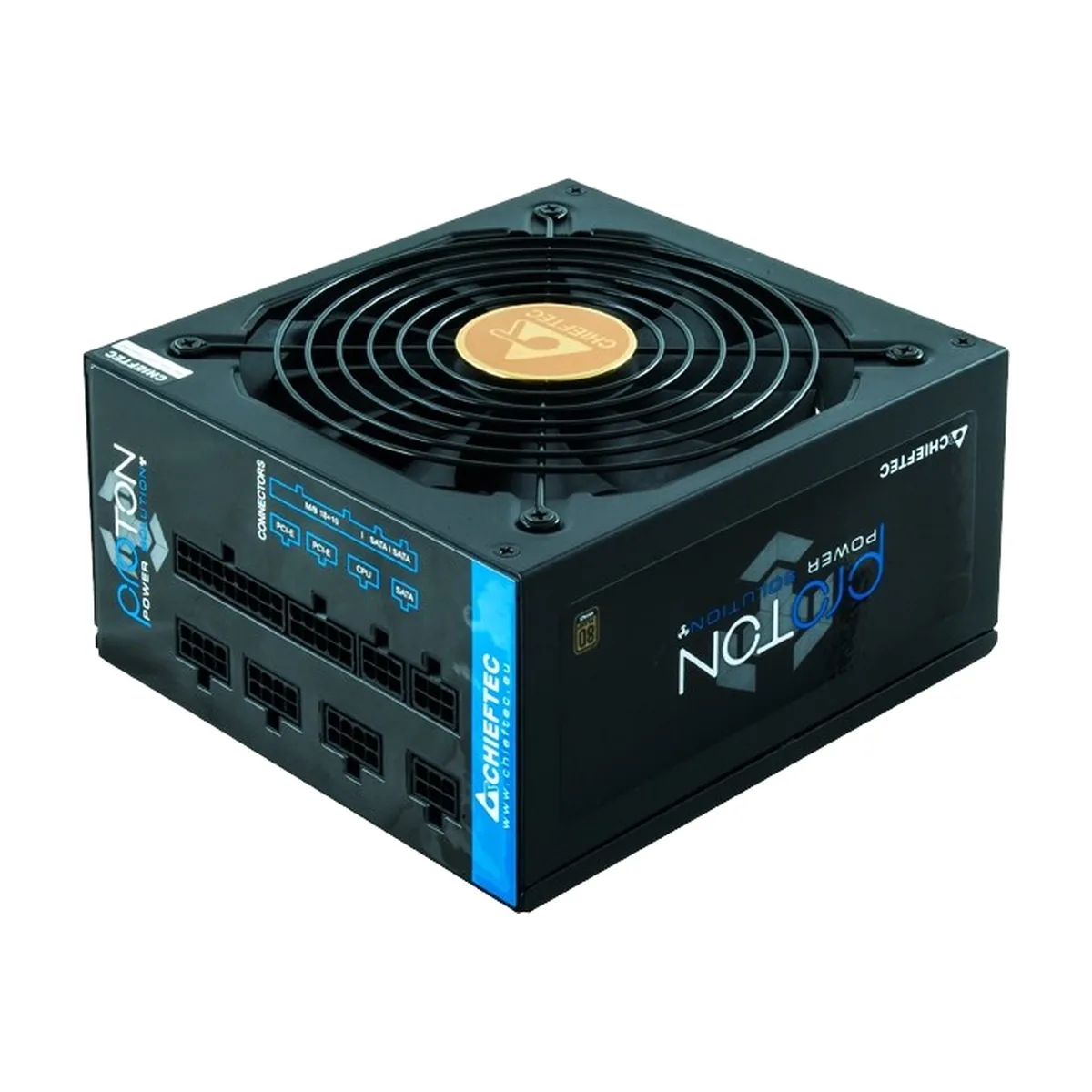 Блок питания Chieftec BDF-750C, 750Вт 80 PLUS Bronze, 140мм, модульный, черный