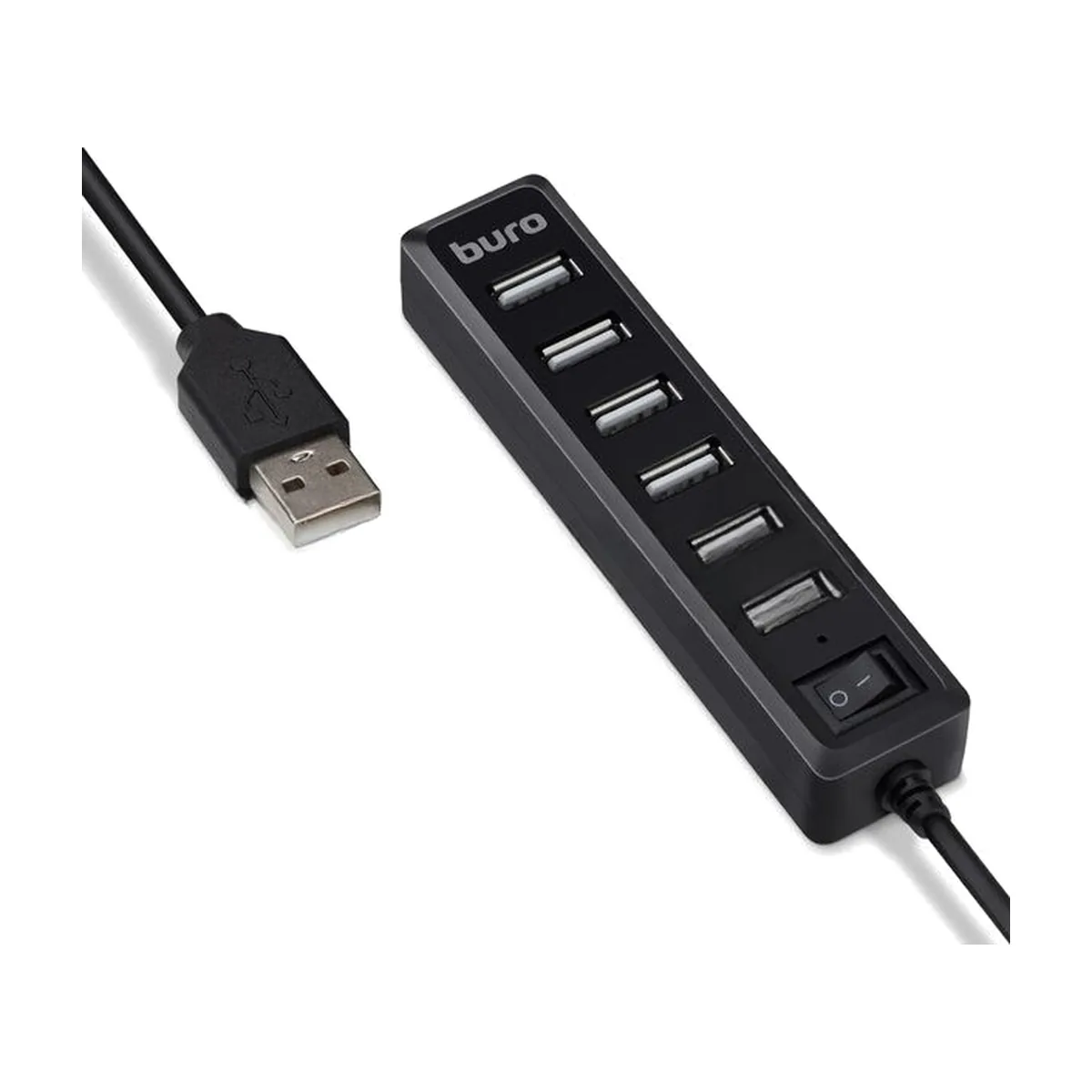 USB-концентратор Buro BU-HUB7-1.0-U2.0, USB 2.0, USB 7 портов, USB