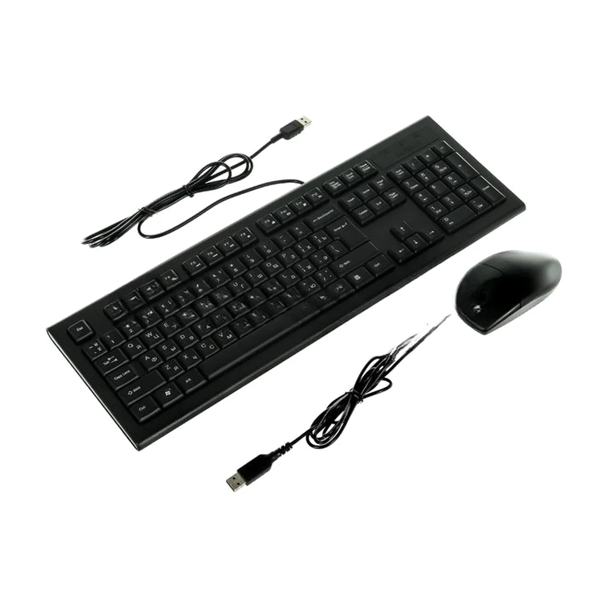 Комплект клавиатура+мышь A4Tech KR-8520D проводной, USB, 1200 DPI, чёрный