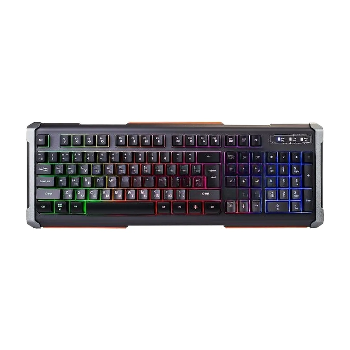 Клавиатура Oklick 717G Black Death проводная, USB Type-A, чёрный/серый