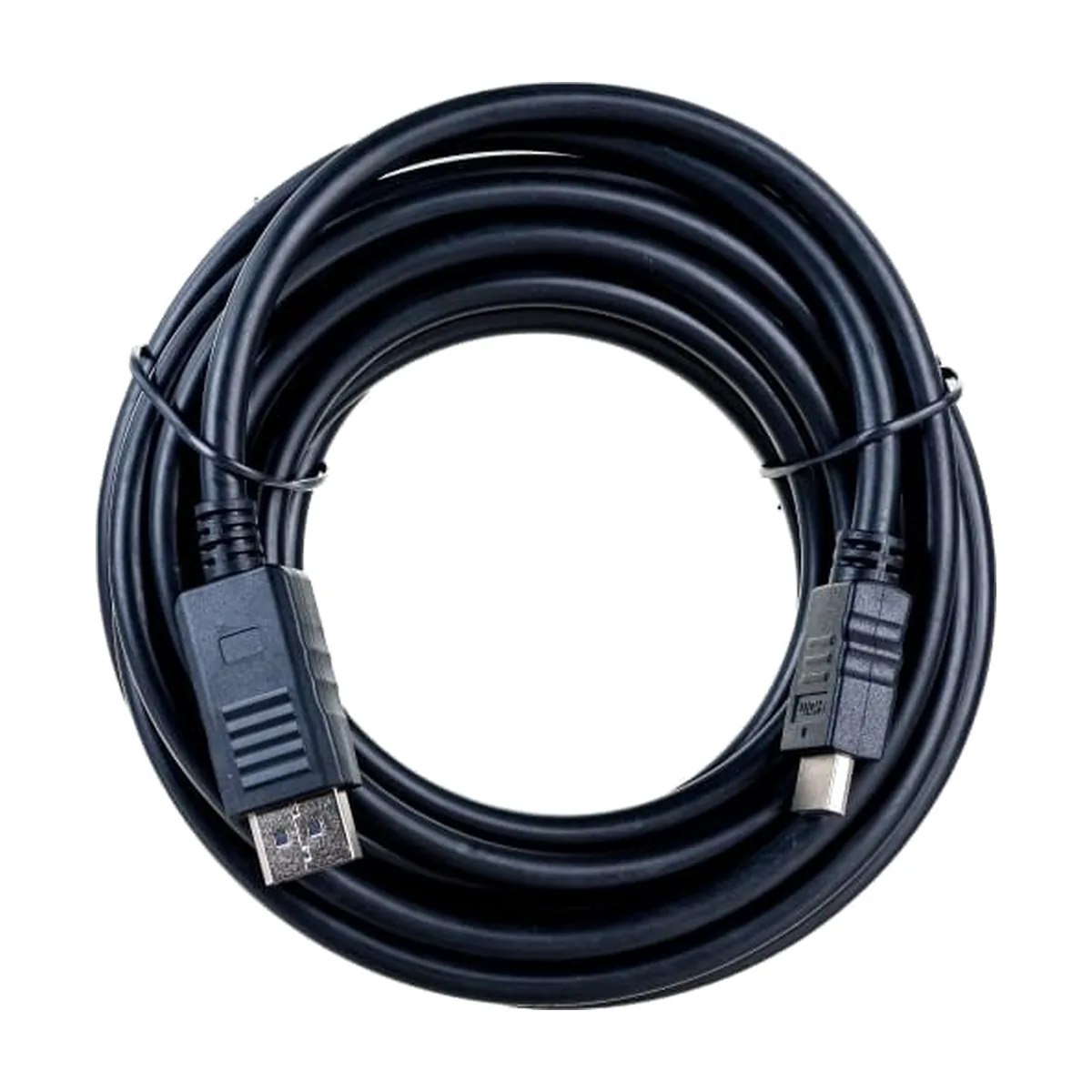 Кабель Cablexpert DisplayPort->HDMI, 5м, 20M/19M, черный, экран, пакет