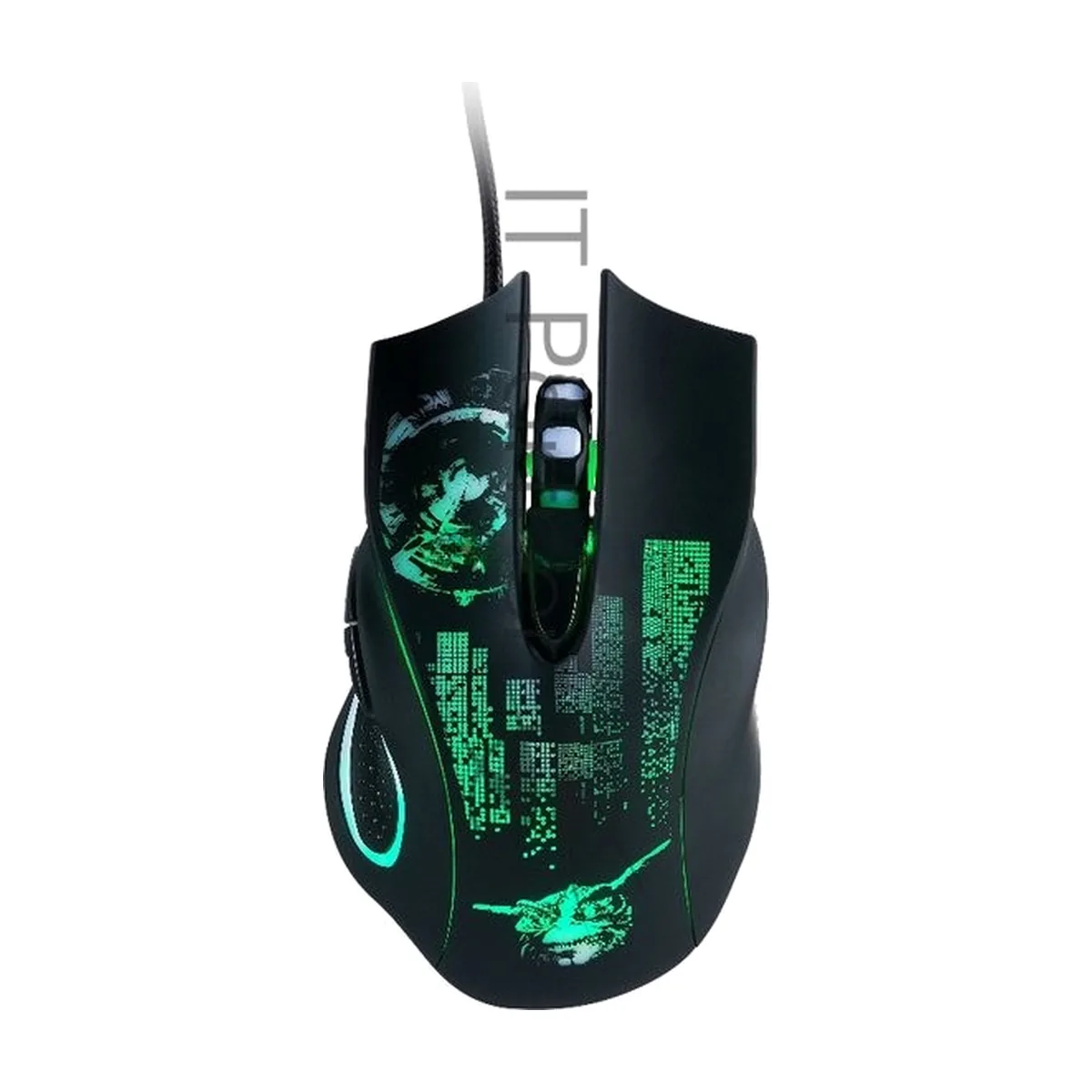 Мышь проводная Qumo Gremlin M37 черный, 3200 dpi, USB, кнопки - 6