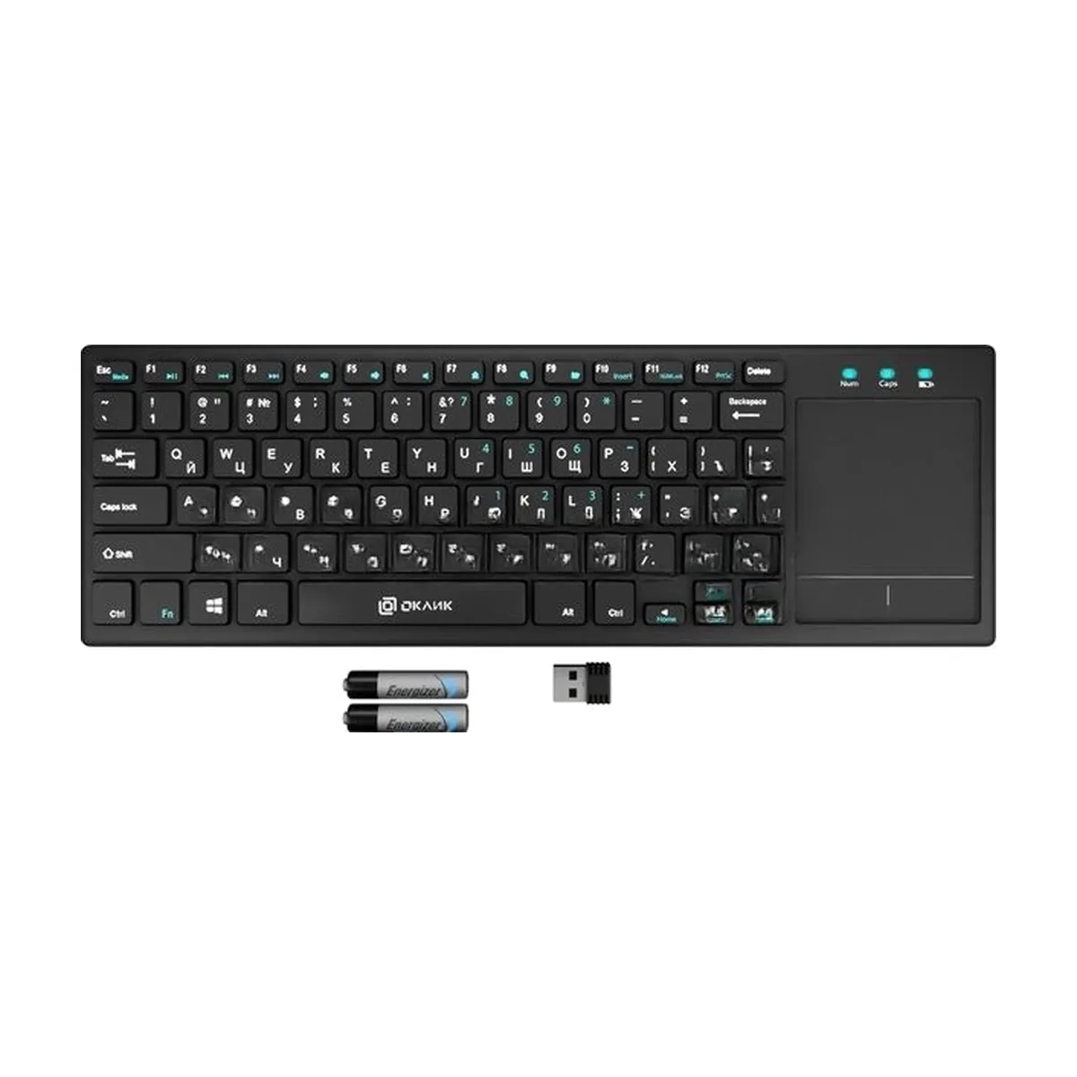 Клавиатура Oklick 830ST беспроводная, радиоканал, чёрный