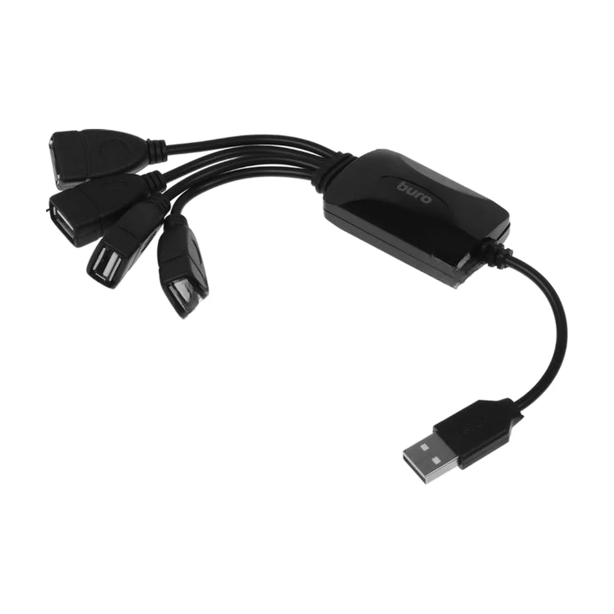 USB-концентратор Buro BU-HUB4-0.3-U2.0-Splitter, USB 2.0, USB 4 порта, USB