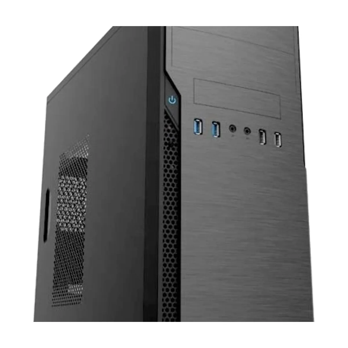 Компьютерный корпус с блоком питания 450Вт. Case Foxline mATX, 450W, 2xUSB 3.0, 2xUSB 2.0, powercord
