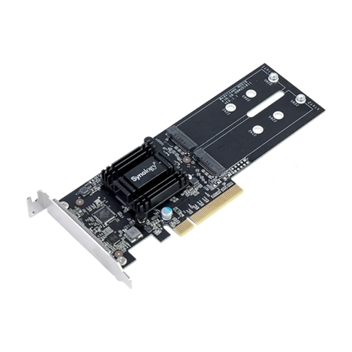 Адаптер Synology M.2 SSD-Sata, LP PCIe 2.0x8 (for DS1517+, DS1817+, DS3018xs, FS1018, RS1219+, for all xs/xs+ models) up to 2xSSD M.2 SATA