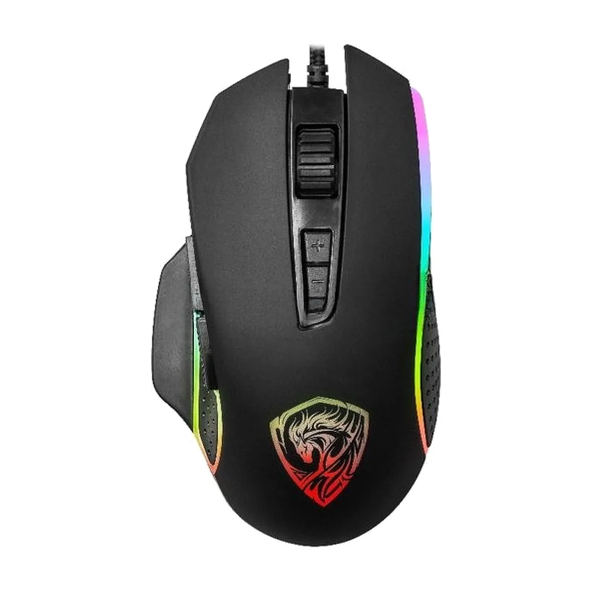 Мышь проводная Qumo Pantheon M50 черный, 3200 dpi, USB, кнопки - 7