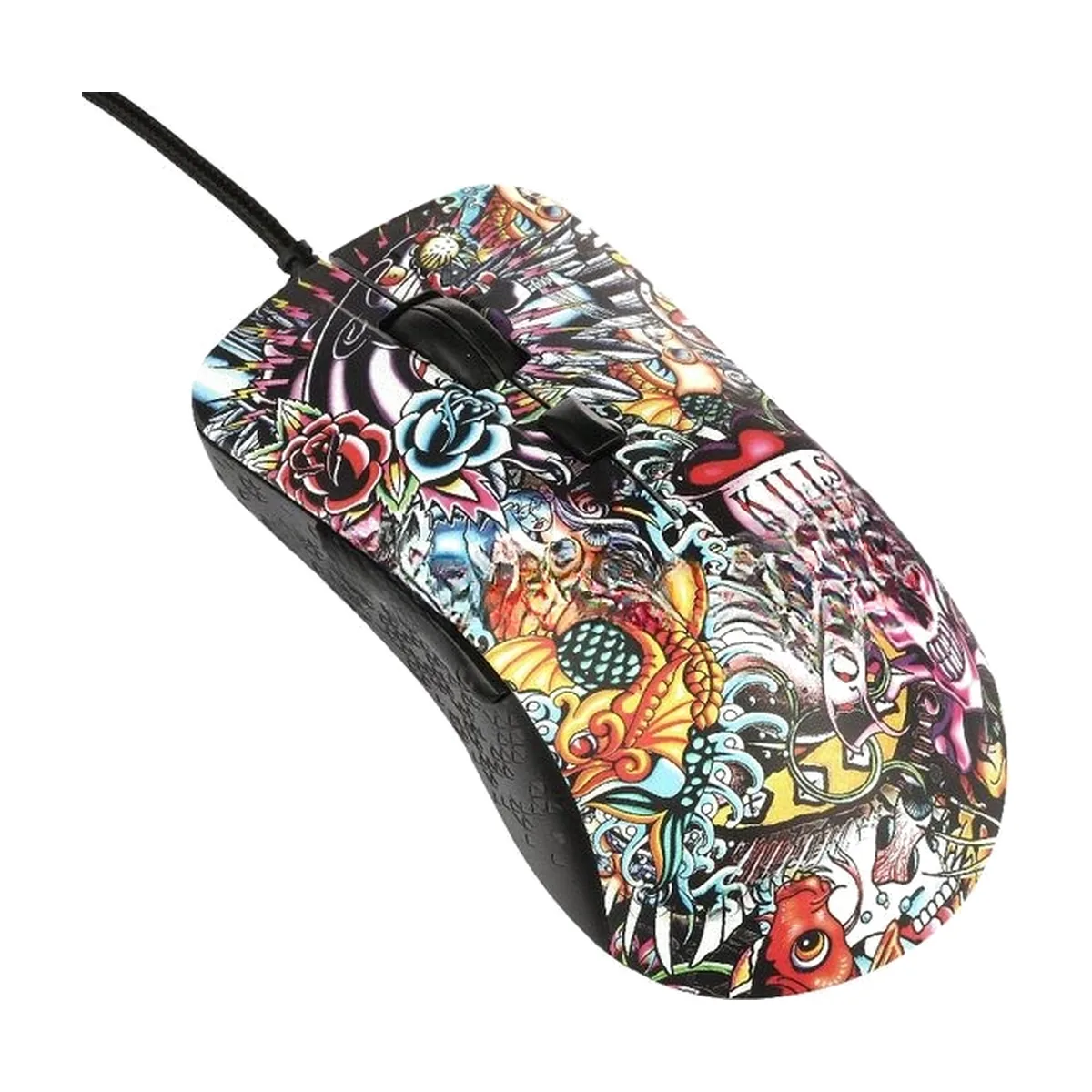 Мышь проводная Qumo Splash M40 черный, 3200 dpi, USB, кнопки - 6