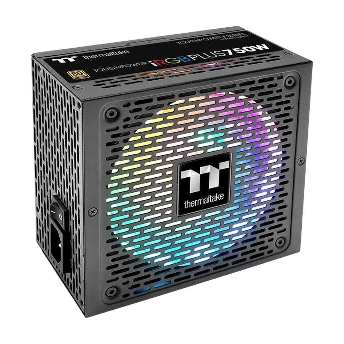 Блок питания Thermaltake Toughpower iRGb PLUS 750W RTL (PS-TPI-0750F3FDGE-1), 750Вт, 80 PLUS Gold, 140мм, модульный, черный