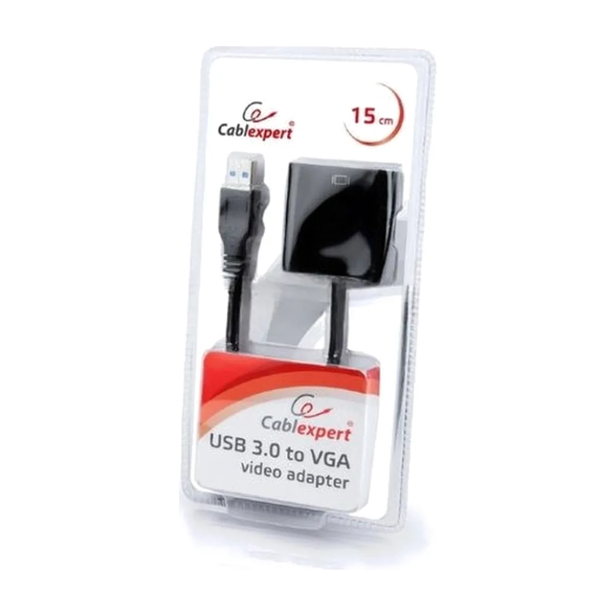 Видеоадаптер (конвертер) USB 3.0 --> VGA Cablexpert AB-U3M-VGAF-01, черный