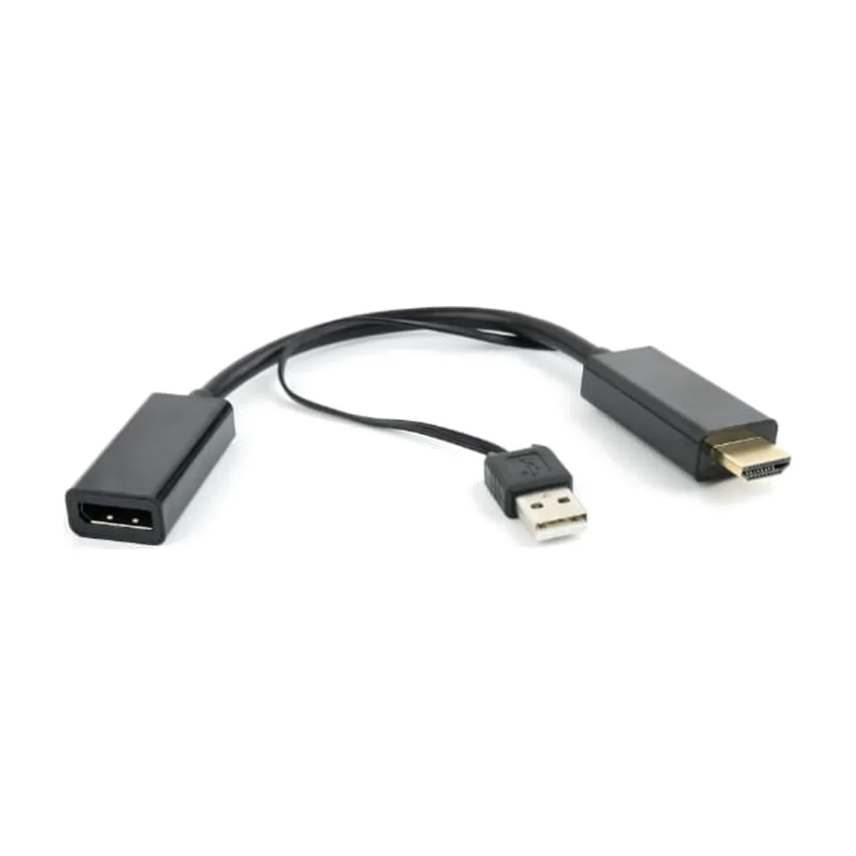 Конвертер HDMI->DisplayPort, Cablexpert DSC-HDMI-DP, HD19M+USBxHD20F, черный