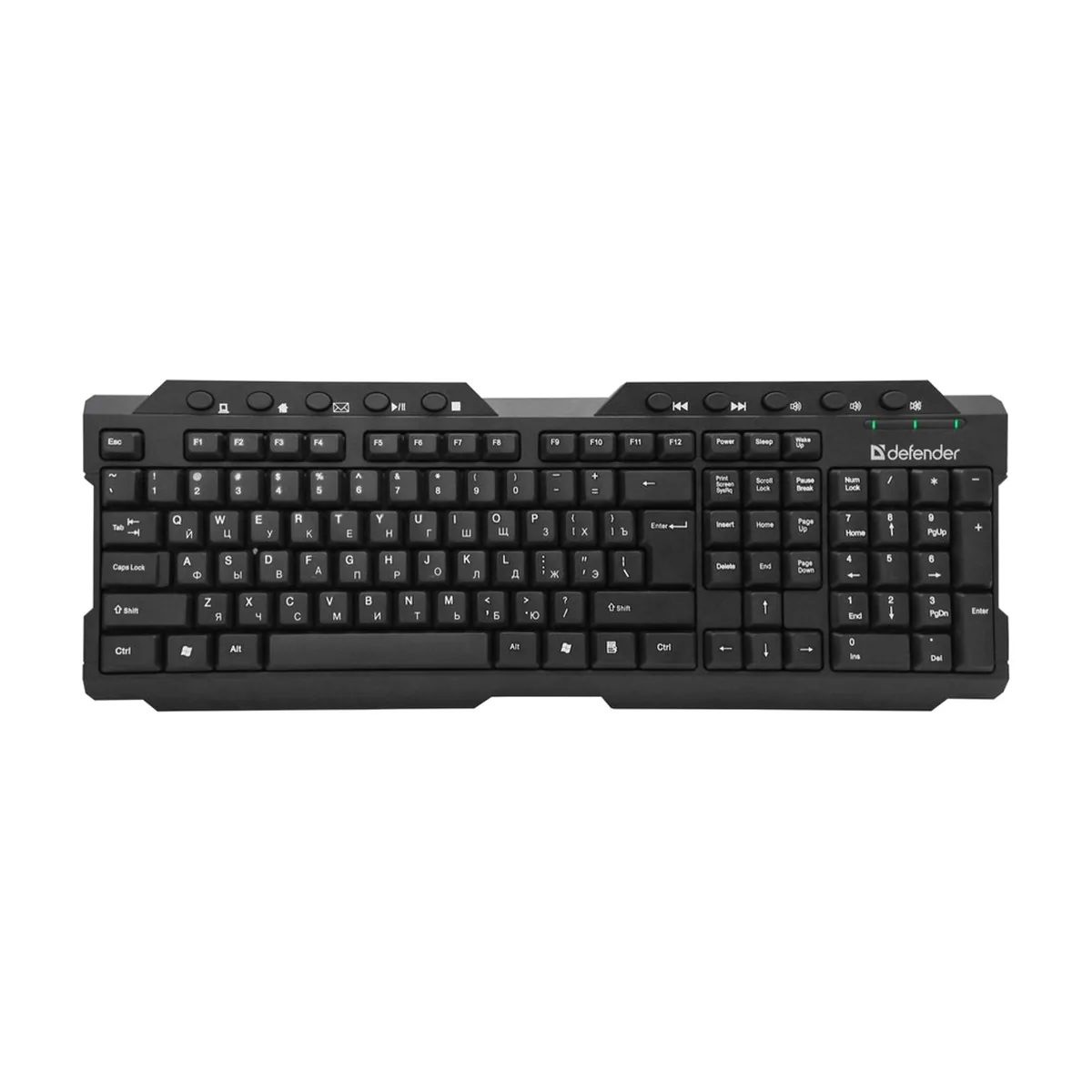 Клавиатура беспроводная Defender Element HB-195 RU USB черный