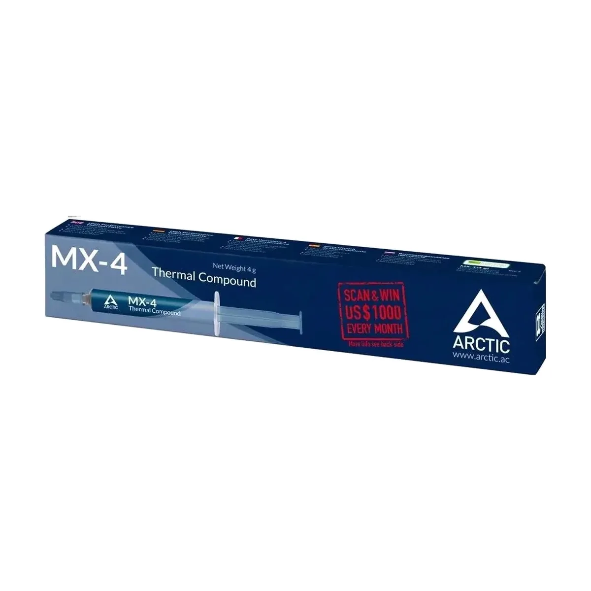 Термопаста Arctic MX-4, 4 г, 8.5 Вт/(м⋅К), шприц