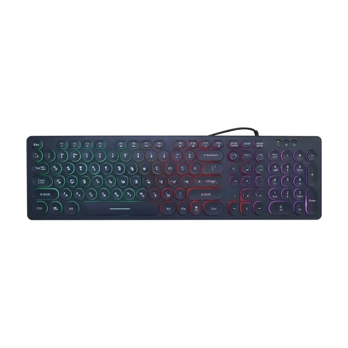 Клавиатура Oklick 420MRL проводная, USB Type-A, чёрный