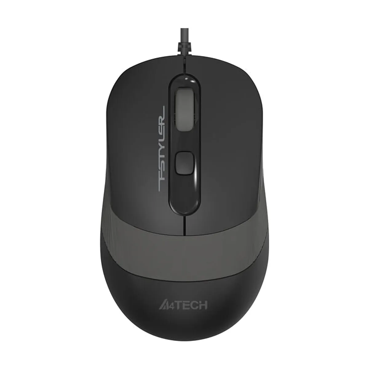 Мышь проводная A4Tech Fstyler FM10 черный/серый, 1600 dpi, USB Type-A, кнопки - 4