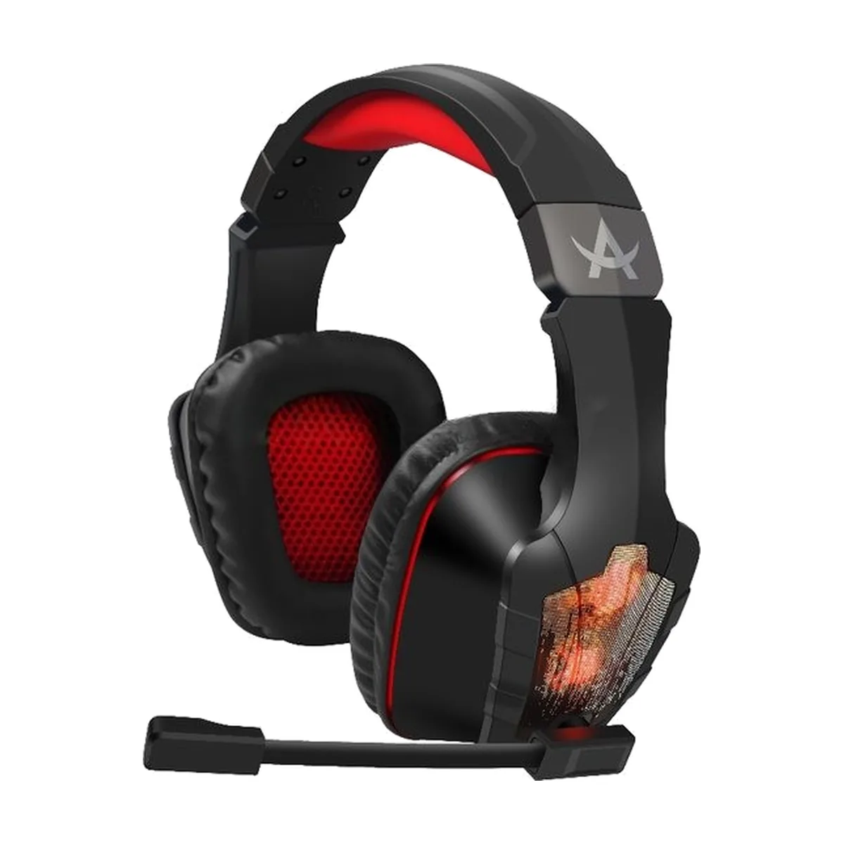Гарнитура QUMO Arsenal чёрный, проводная, USB, подсветка