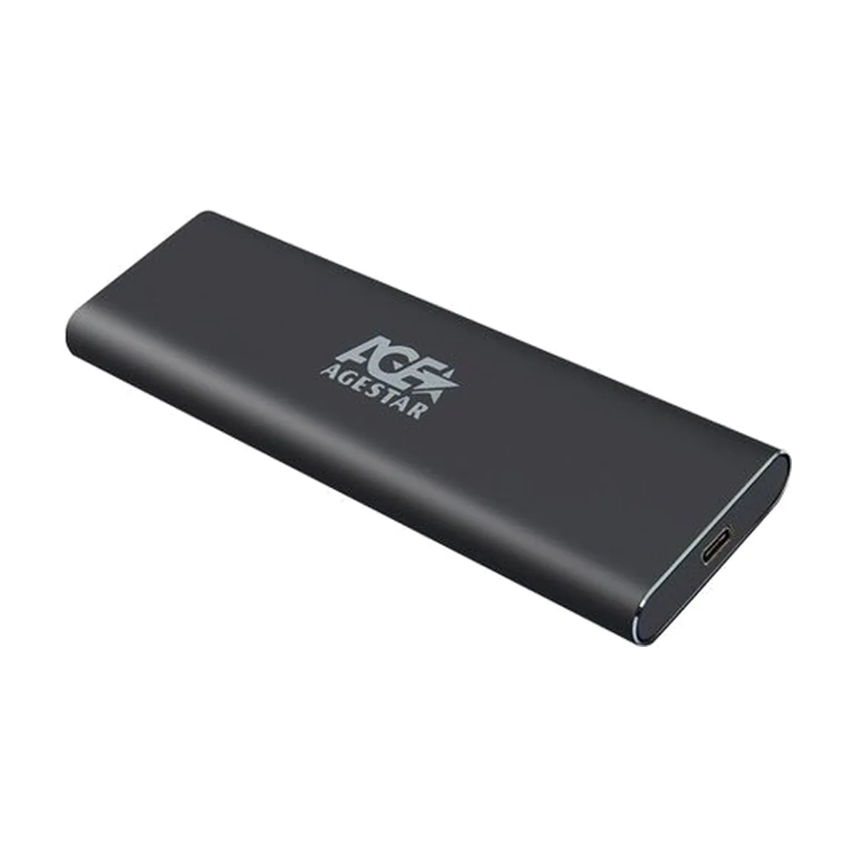 Внешний корпус USB 3.1 Type-C M.2 NVME (M-key) AgeStar 31UBNV1C (GRAY), алюминий, черный