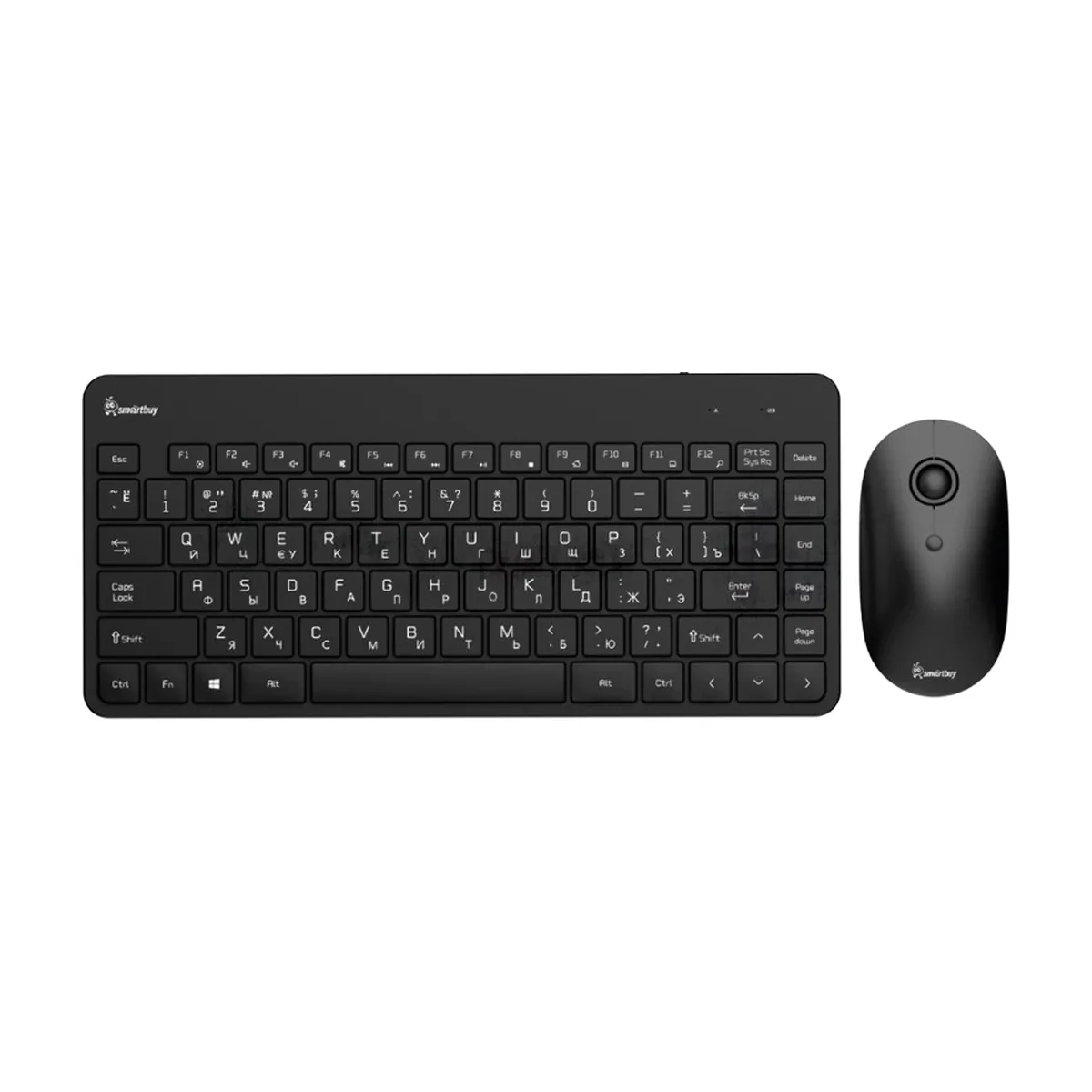 Комплект клавиатура+мышь Smartbuy 220349AG беспроводной, USB, 1600 DPI, чёрный