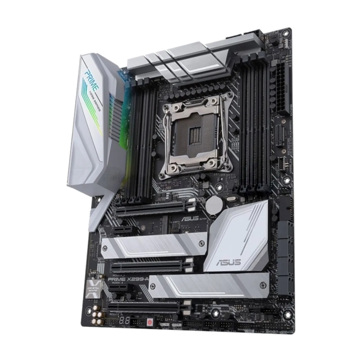 Материнская плата ASUS PRIME X299-A II, LGA2066, Intel X299, 8xDDR4, 8xSATA 6Gb/s, 3xM.2, 3xPCIe 3.0 x16, 2xPCIe 3.0 x1, 1x 1Gb LAN, 2xUSB 3.2 Gen2 (1xUSB Type-C), 4xUSB 3.2 Gen1, 2xUSB 2.0, 5x3.5 мм, 7.1, ATX
