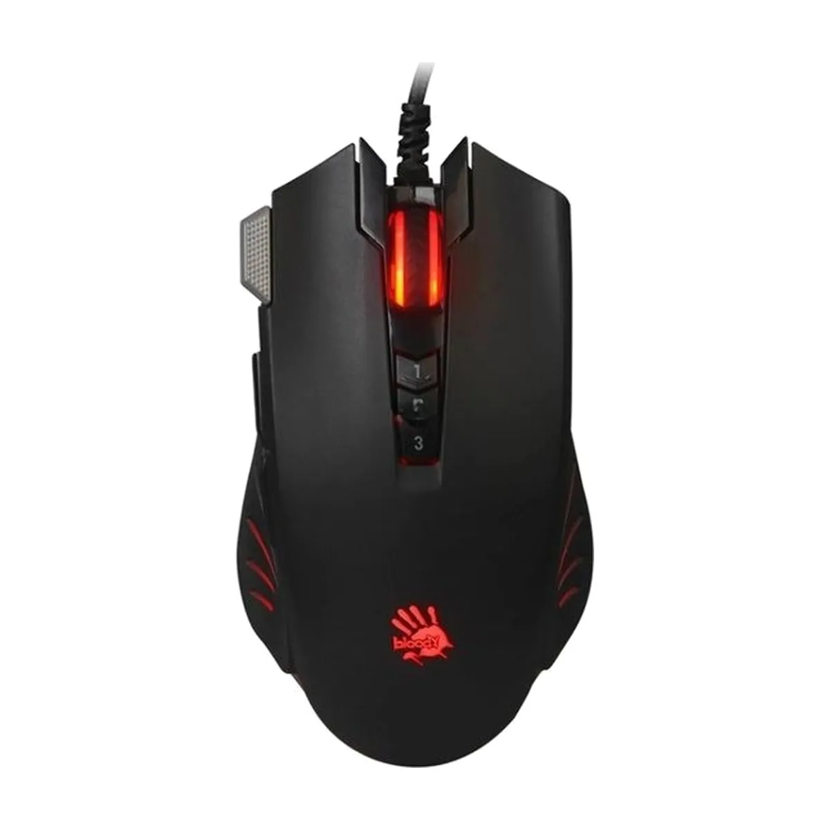 Мышь проводная A4Tech Bloody V9M черный, 4000 dpi, USB, кнопки - 9