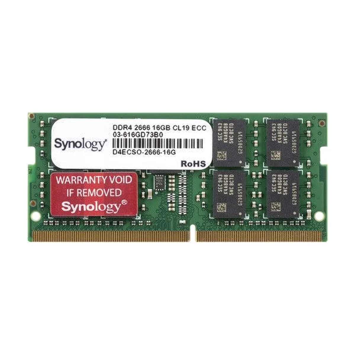 Оперативная память Synology, DDR4, 16GB (1x16GB), 2666MHz, CL17, SO-DIMM