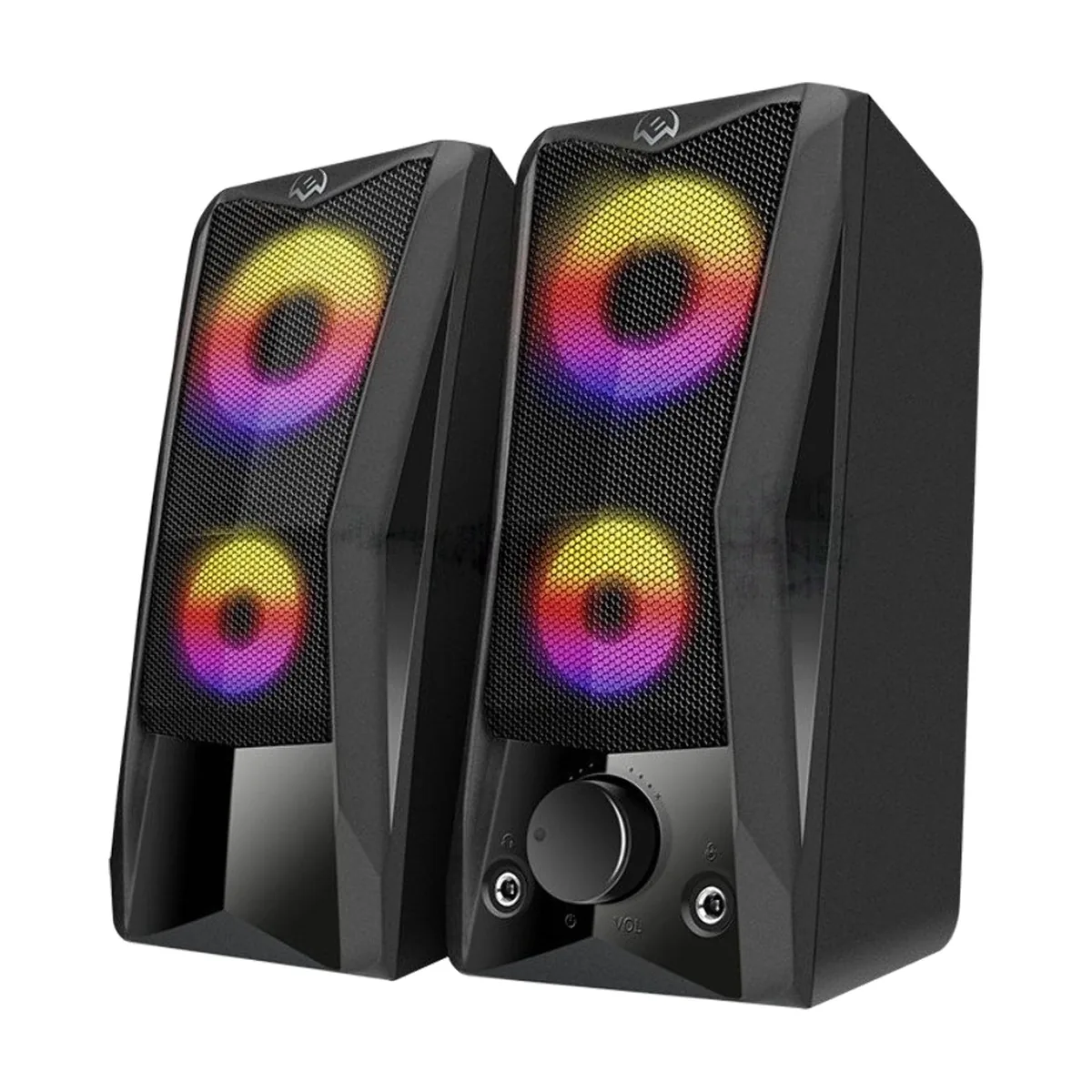 Акустическая система SVEN 445, черный, USB, 2.0,2x3 Вт(RMS), подсветка
