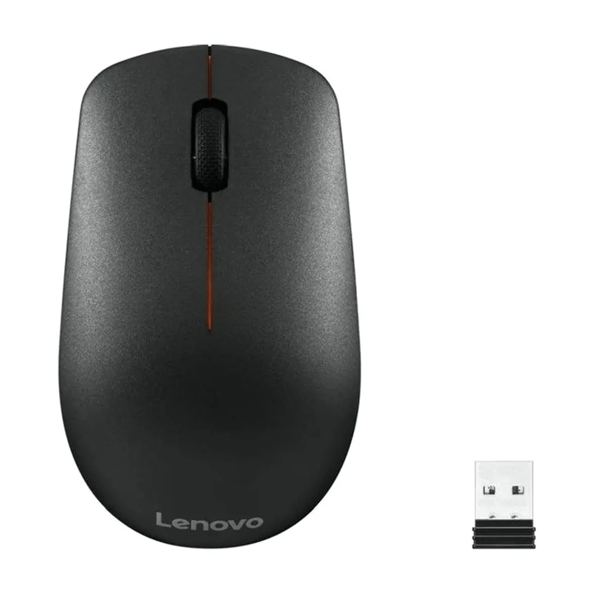 Мышь беспроводная Lenovo 400 черный, 1200 dpi, радиоканал, USB, кнопки - 3